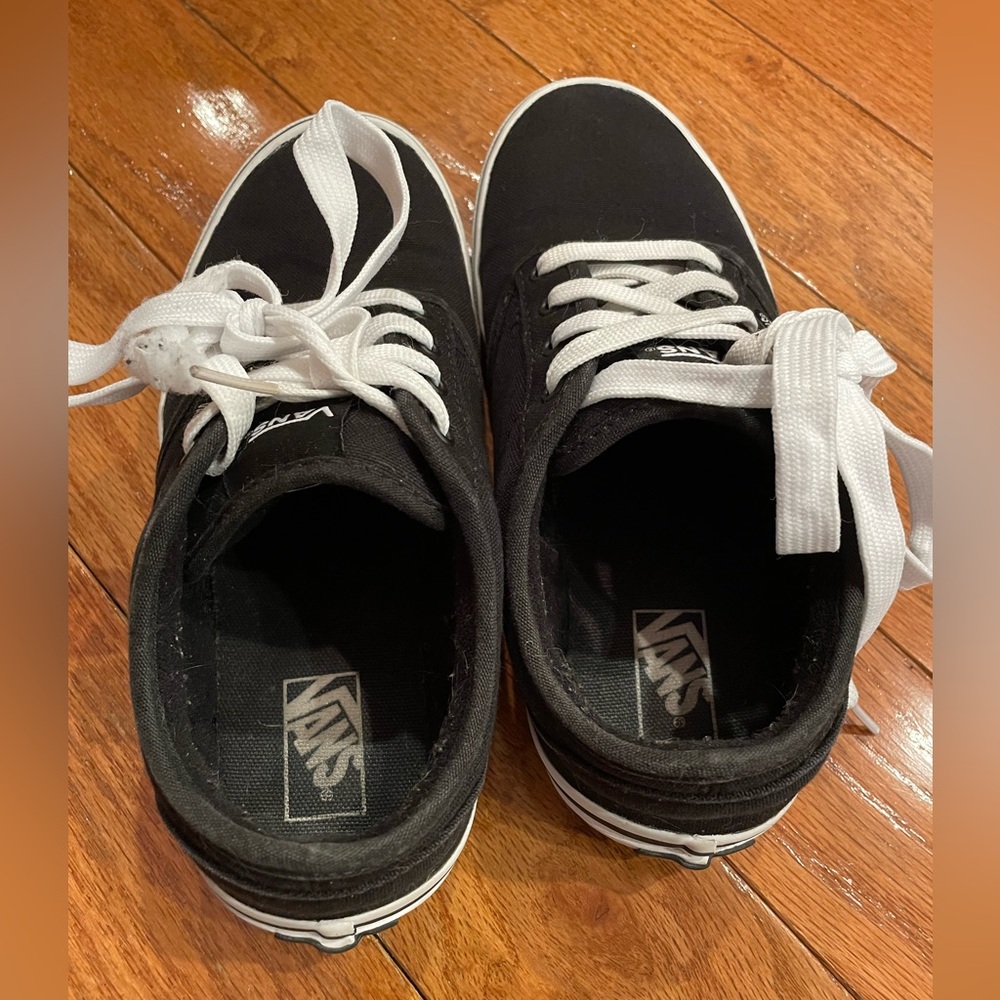 Vans Atwood Black and White Canvas Vans - Picture 6 of 10